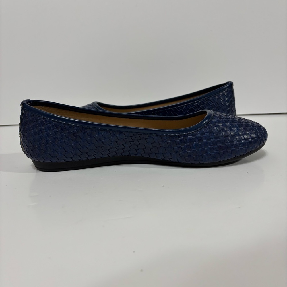 Harborsides Navy Woven Ballet Flats - Picture 3 of 5